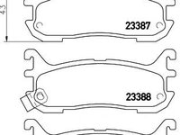 Set placute frana,frana disc MAZDA FAMILIA V (BA), MAZDA MX-5 (NA), MAZDA MX-5 Mk II (NB) - MINTEX MDB1705