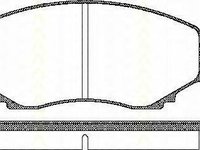 Set placute frana,frana disc MAZDA MPV I (LV), MAZDA E-SERIE platou / sasiu (SD1, SL) - TRISCAN 8110 50007