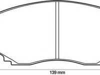 Set placute frana,frana disc MAZDA MPV I (LV), MAZDA MPV Mk II (LW), MAZDA BONGO FRIENDEE MPV (SG) - JURID 572435J