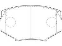 Set placute frana,frana disc MAZDA MX-5 (NA), MAZDA MX-5 Mk II (NB) - WAGNER WBP23354A