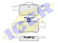 Set placute frana,frana disc MAZDA PREMACY (CP), MAZDA 5 (CR19), MAZDA 3 (BL) - ICER 181825