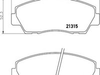 Set placute frana,frana disc MAZDA PROCEED/DRIFTER (UF), FORD AUSTRALIA COURIER pick-up (PC), FORD AUSTRALIA COURIER platou / sasiu (PC) - HELLA PAGID