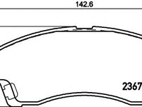 Set placute frana,frana disc MAZDA PROCEED/DRIFTER (UF), FORD ASIA / OZEANIA COURIER pick-up (UF_, UN_), FORD AUSTRALIA COURIER pick-up (PD) - TEXTAR