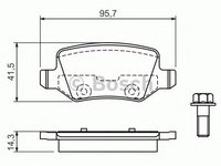 Set placute frana,frana disc MERCEDES A-CLASS (W168) (1997 - 2004) BOSCH 0 986 494 023 piesa NOUA