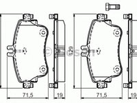 Set placute frana,frana disc MERCEDES A-CLASS (W176) (2012 - 2016) BOSCH 0 986 494 663 piesa NOUA