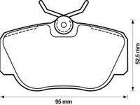 Set placute frana,frana disc MERCEDES-BENZ 190 limuzina (W201), SAAB 9000 hatchback, SAAB 9000 - STOP 571353S