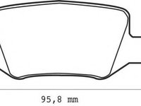 Set placute frana,frana disc MERCEDES-BENZ A-CLASS (W168), MERCEDES-BENZ VANEO (414), MERCEDES-BENZ A-CLASS (W169) - JURID 573082J