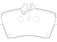 Set placute frana,frana disc MERCEDES-BENZ A-CLASS (W169), MERCEDES-BENZ B-CLASS (W245) - WAGNER WBP24077A