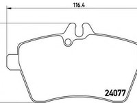 Set placute frana,frana disc MERCEDES-BENZ A-CLASS (W169) (2004 - 2012) BREMBO P 50 056