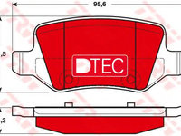 Set placute frana,frana disc MERCEDES-BENZ A-CLASS (W169) (2004 - 2012) TRW GDB1481DTE