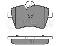 Set placute frana,frana disc MERCEDES-BENZ A-CLASS (W169), MERCEDES-BENZ B-CLASS (W245) - MEYLE 025 240 7719