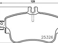 Set placute frana,frana disc MERCEDES-BENZ A-CLASS (W176) (2012 - 2020) TEXTAR 2532601