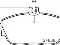 Set placute frana,frana disc MERCEDES-BENZ B-CLASS (W246, W242) (2011 - 2016) TEXTAR 2486901