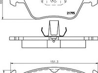 Set placute frana,frana disc MERCEDES-BENZ C-CLASS limuzina (W202), MERCEDES-BENZ E-CLASS limuzina (W210), MERCEDES-BENZ C-CLASS Break (S202) - TEXTAR