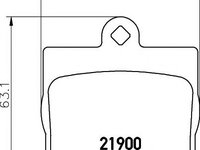 Set placute frana,frana disc MERCEDES-BENZ C-CLASS limuzina (W202), MERCEDES-BENZ E-CLASS cupe (C124) - HELLA PAGID 8DB 355 008-311