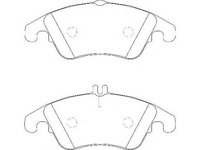 Set placute frana,frana disc MERCEDES-BENZ C-CLASS limuzina (W204), MERCEDES-BENZ C-CLASS T-Model (S204), MERCEDES-BENZ E-CLASS limuzina (W212) - WAGN