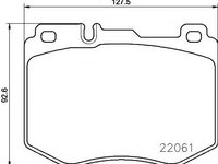 Set placute frana,frana disc MERCEDES-BENZ C-CLASS (W205) (2013 - 2020) BREMBO P 50 120