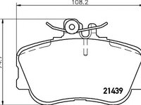 Set placute frana,frana disc MERCEDES-BENZ C-CLASS limuzina (W202), MERCEDES-BENZ C-CLASS Break (S202) - TEXTAR 2143906