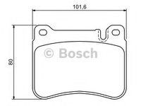 Set placute frana,frana disc MERCEDES-BENZ C-CLASS limuzina (W203), MERCEDES-BENZ C-CLASS T-Model (S203), MERCEDES-BENZ CLK (C209) - BOSCH 0 986 494 1