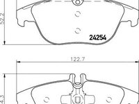 Set placute frana,frana disc MERCEDES-BENZ C-CLASS limuzina (W204), MERCEDES-BENZ C-CLASS T-Model (S204), MERCEDES-BENZ GLK-CLASS (X204) - MINTEX MDB3