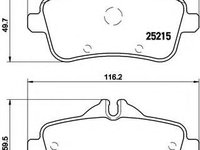 Set placute frana,frana disc MERCEDES-BENZ CLA Shooting Brake (X117) (2015 - 2020) BREMBO P 50 099