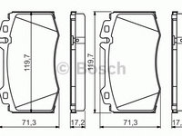 Set placute frana,frana disc MERCEDES-BENZ CLK (C209) (2002 - 2009) BOSCH 0 986 494 576