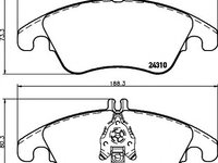 Set placute frana,frana disc MERCEDES-BENZ CLS (C218) (2011 - 2016) TEXTAR 2431001