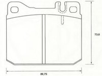 Set placute frana,frana disc MERCEDES-BENZ COUPE (C123), MERCEDES-BENZ KOMBI Break (S123), MERCEDES-BENZ /8 cupe (W114) - JURID 2955415880