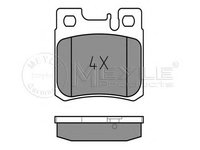 Set placute frana,frana disc MERCEDES-BENZ COUPE (C124), MERCEDES-BENZ limuzina (W124), MERCEDES-BENZ KOMBI Break (S124) - MEYLE 025 211 9715/PD