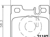 Set placute frana,frana disc MERCEDES-BENZ COUPE (C124), MERCEDES-BENZ limuzina (W124), MERCEDES-BENZ KOMBI Break (S124) - HELLA PAGID 8DB 355 007-361