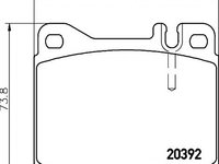 Set placute frana,frana disc MERCEDES-BENZ COUPE (C123), MERCEDES-BENZ KOMBI Break (S123), MERCEDES-BENZ /8 cupe (W114) - HELLA PAGID 8DB 355 017-461