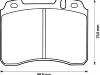 Set placute frana,frana disc MERCEDES-BENZ COUPE (C124), MERCEDES-BENZ limuzina (W124), MERCEDES-BENZ KOMBI Break (S124) - JURID 571879J