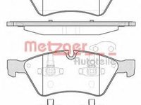 Set placute frana,frana disc MERCEDES-BENZ E-CLASS limuzina (W211), MERCEDES-BENZ E-CLASS T-Model (S211), MERCEDES-BENZ M-CLASS (W164) - METZGER 1179.