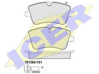 Set placute frana,frana disc MERCEDES-BENZ E-CLASS limuzina (W210), MERCEDES-BENZ C-CLASS limuzina (W203), MERCEDES-BENZ C-CLASS Sportscoupe (CL203) -