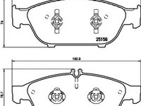 Set placute frana,frana disc MERCEDES-BENZ E-CLASS cupe (C207), MERCEDES-BENZ E-CLASS Cabriolet (A207) - MINTEX MDB3311