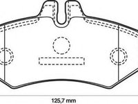 Set placute frana,frana disc MERCEDES-BENZ G-CLASS (W460), MERCEDES-BENZ G-CLASS (W463), MERCEDES-BENZ SPRINTER 2-t platou / sasiu (901, 902) - JURID