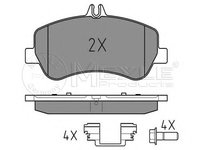 Set placute frana,frana disc MERCEDES-BENZ GLK-CLASS (X204), MERCEDES-BENZ (BBDC) GLK autoturism de teren, inchis (X204) - MEYLE 025 248 6720