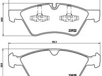 Set placute frana,frana disc MERCEDES-BENZ M-CLASS (W164) (2005 - 2020) BREMBO P 50 063