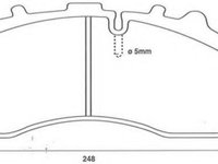 Set placute frana,frana disc MERCEDES-BENZ O 404, BOVA Futura, NEOPLAN Transliner - STOP 2910804940