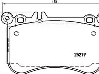 Set placute frana,frana disc MERCEDES-BENZ S-CLASS cupe (C216), MERCEDES-BENZ E-CLASS limuzina (W212), MERCEDES-BENZ E-CLASS T-Model (S212) - HELLA PA