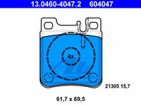 Set placute frana,frana disc MERCEDES-BENZ SL (R129) (1989 - 2001) ATE 13.0460-4047.2