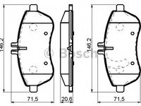 Set placute frana,frana disc MERCEDES-BENZ SLK (R172) (2011 - 2020) BOSCH 0 986 494 161