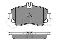 Set placute frana,frana disc MERCEDES-BENZ VANEO (414) - MEYLE 025 239 0319