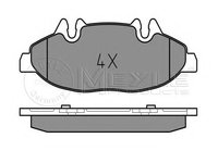 Set placute frana,frana disc MERCEDES-BENZ VIANO (W639), MERCEDES-BENZ VITO bus (W639), MERCEDES-BENZ VITO / MIXTO caroserie (W639) - MEYLE 025 240 07