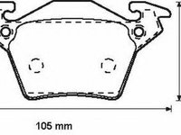 Set placute frana,frana disc MERCEDES-BENZ VITO bus (638), MERCEDES-BENZ VITO caroserie (638), MERCEDES-BENZ V-CLASS (638/2) - STOP 571947S