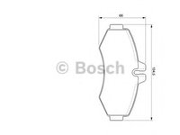 Set placute frana,frana disc MERCEDES-BENZ VITO bus (638), MERCEDES-BENZ VITO caroserie (638), MERCEDES-BENZ V-CLASS (638/2) - BOSCH 0 986 424 476