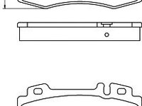 Set placute frana,frana disc MERCEDES C-CLASS T-Model (S203) (2001 - 2007) HELLA PAGID 8DB 355 010-101 piesa NOUA