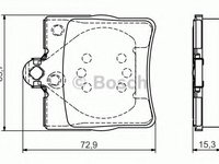 Set placute frana,frana disc MERCEDES C-CLASS (W203) (2000 - 2007) BOSCH 0 986 495 080 piesa NOUA