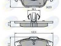 Set placute frana,frana disc MERCEDES C-CLASS (W204) (2007 - 2014) COMLINE CBP01792 piesa NOUA