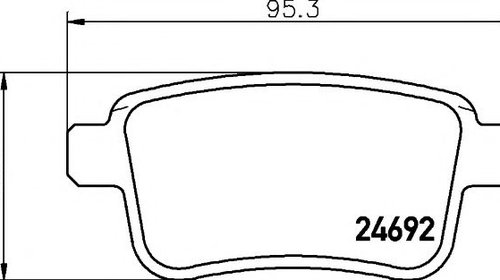 Set placute frana,frana disc MERCEDES CITAN T